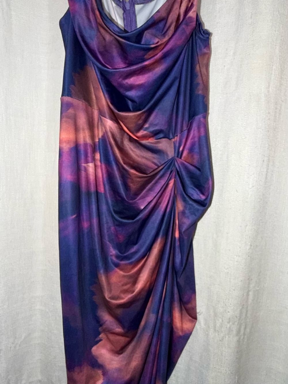 SHEIN BAE Women's Plus Tie Dye Dress